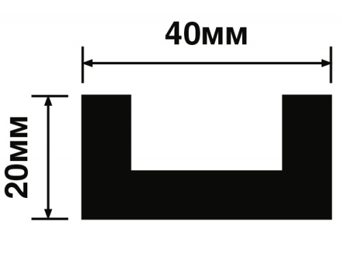 Молдинг BR490 ПОЛИСТИРОЛ HI WOOD 40мм х 20мм х 2,7м.